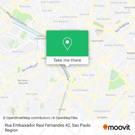 Mapa Rua Embaixador Raul Fernandes 42