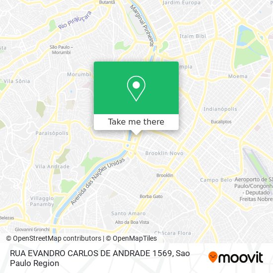 Mapa RUA EVANDRO CARLOS DE ANDRADE 1569