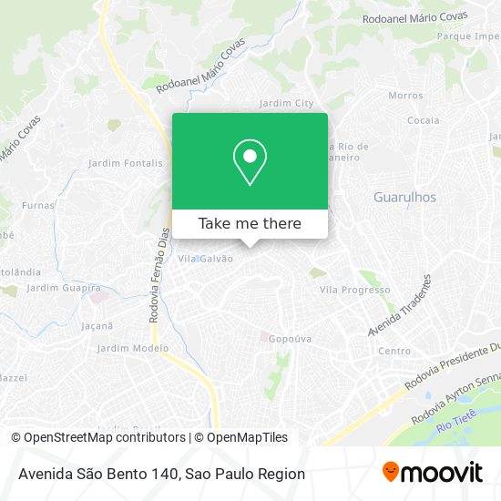 Avenida São Bento 140 map