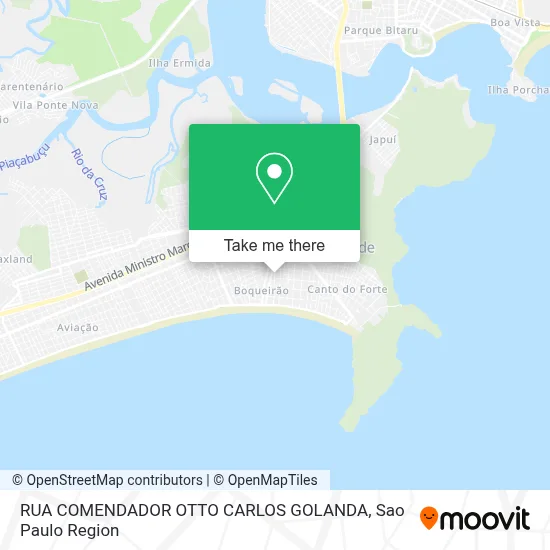RUA COMENDADOR OTTO CARLOS GOLANDA map