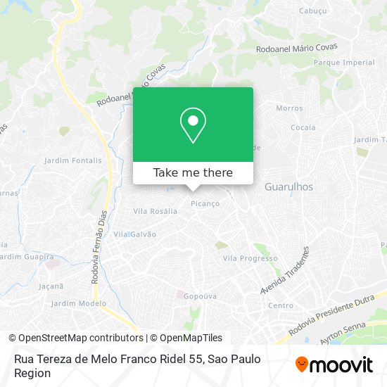Rua Tereza de Melo Franco Ridel 55 map