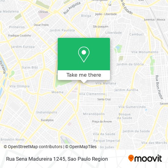 Mapa Rua Sena Madureira  1245