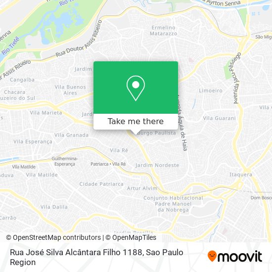 Mapa Rua José Silva Alcântara Filho  1188