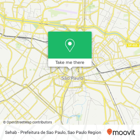 Mapa Sehab - Prefeitura de Sao Paulo