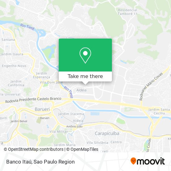 Banco Itaú map