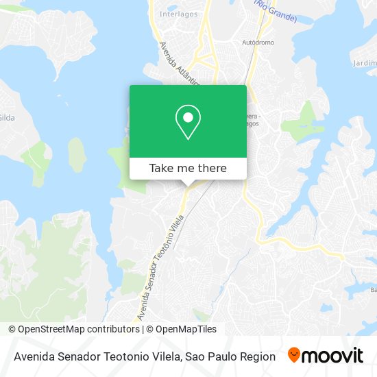 Avenida Senador Teotonio Vilela map