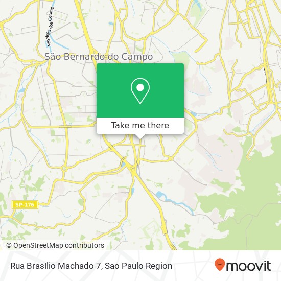 Mapa Rua Brasílio Machado 7