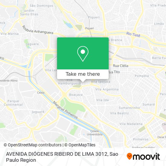 AVENIDA DIÓGENES RIBEIRO DE LIMA 3012 map