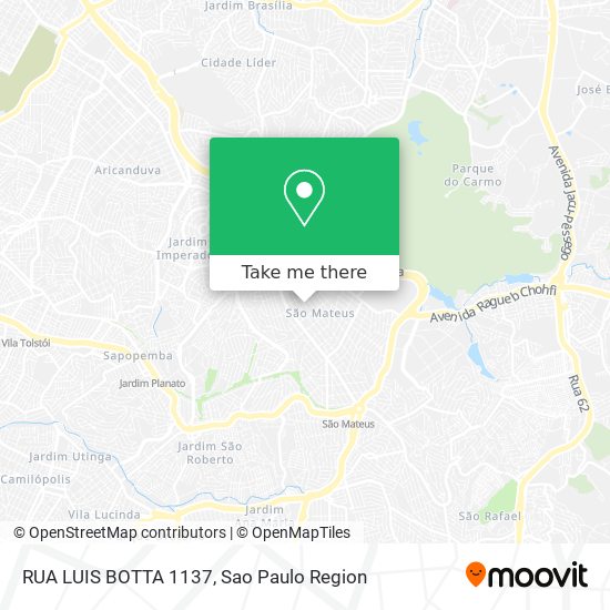RUA LUIS BOTTA 1137 map