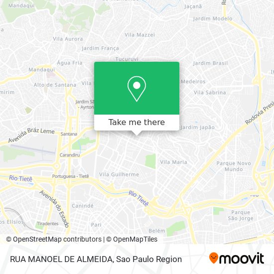 RUA MANOEL DE ALMEIDA map