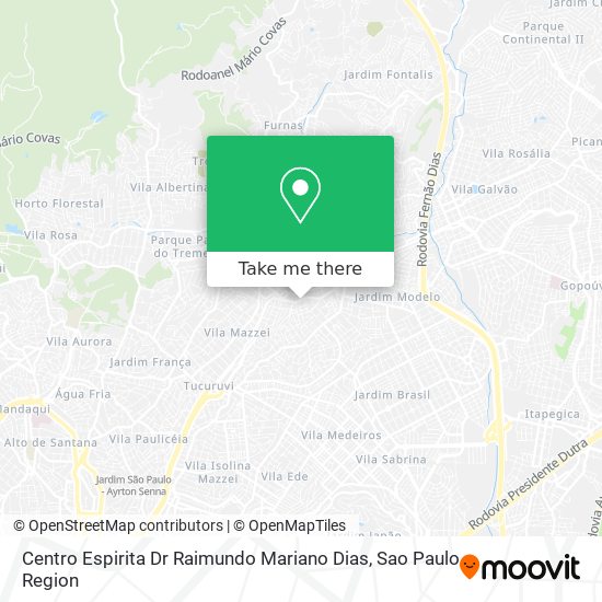 Mapa Centro Espirita Dr Raimundo Mariano Dias
