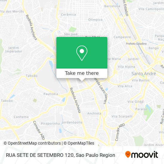RUA SETE DE SETEMBRO 120 map
