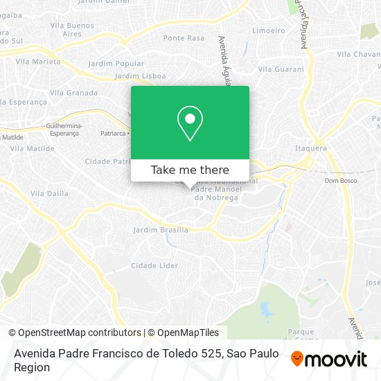 Mapa Avenida Padre Francisco de Toledo 525