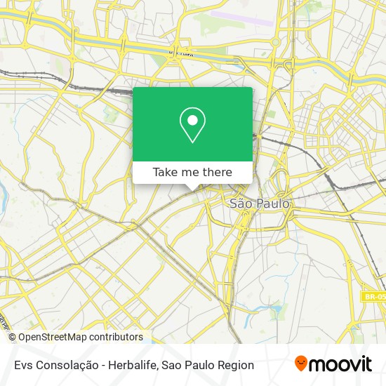 Mapa Evs Consolação - Herbalife