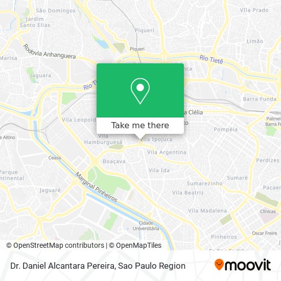 Dr. Daniel Alcantara Pereira map