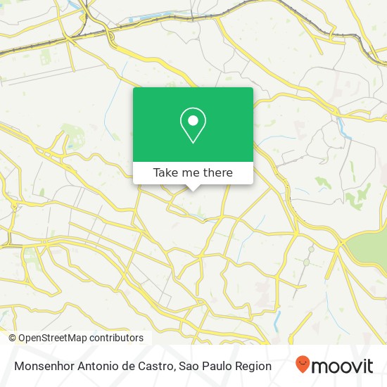 Monsenhor Antonio de Castro map