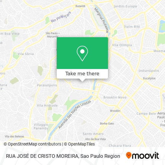 RUA JOSÉ DE CRISTO MOREIRA map