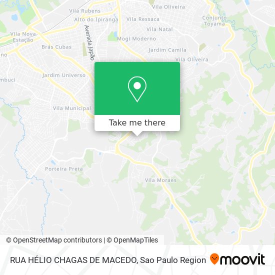 Mapa RUA HÉLIO CHAGAS DE MACEDO