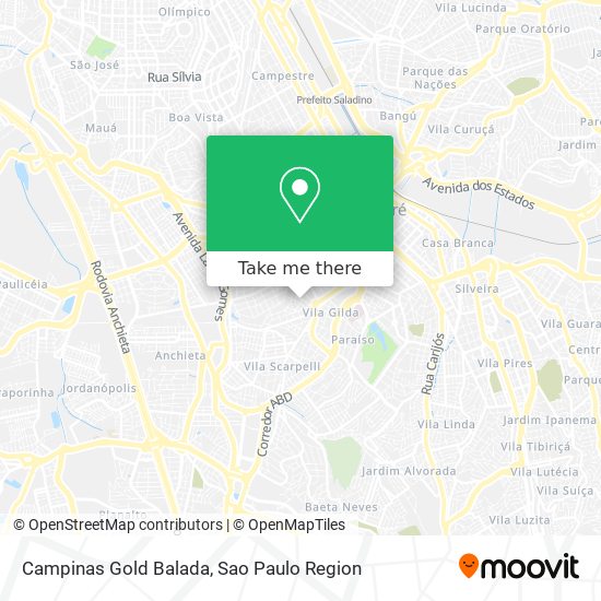 Campinas Gold Balada map