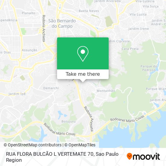Mapa RUA FLORA BULCÃO L VERTEMATE 70