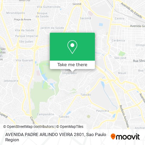 Mapa AVENIDA PADRE ARLINDO VIEIRA 2801