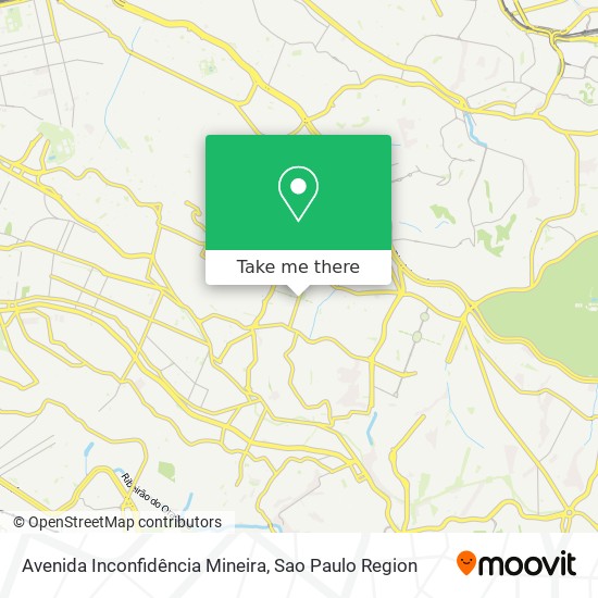 Mapa Avenida Inconfidência Mineira