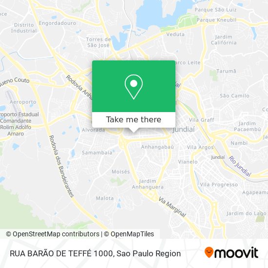 RUA BARÃO DE TEFFÉ 1000 map