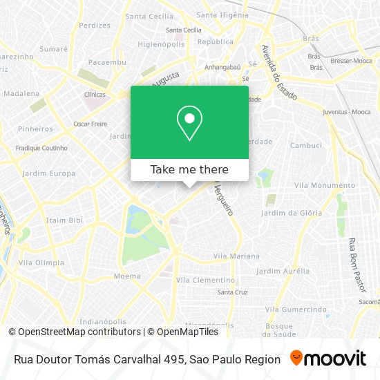 Rua Doutor Tomás Carvalhal 495 map