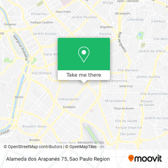 Alameda dos Arapanés 75 map