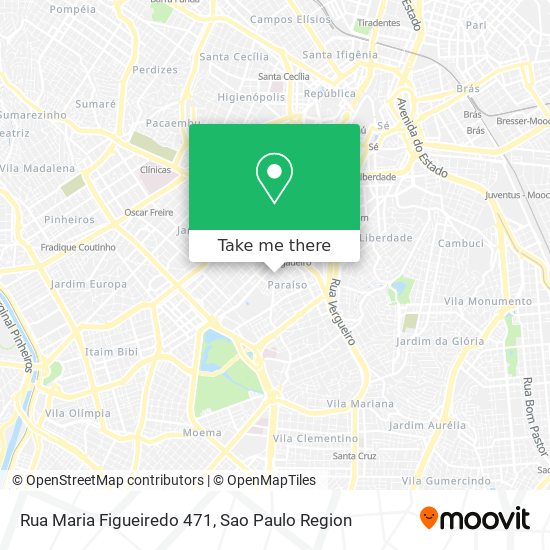 Mapa Rua Maria Figueiredo 471