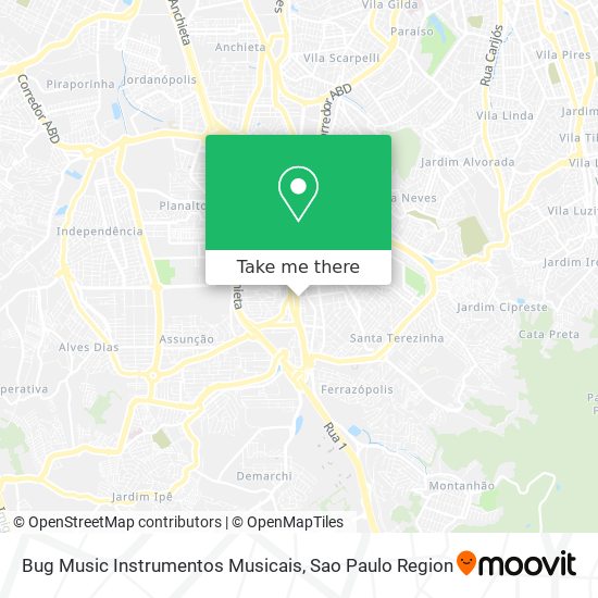 Bug Music Instrumentos Musicais map