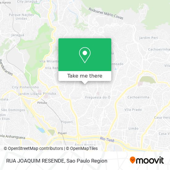 Mapa RUA JOAQUIM RESENDE