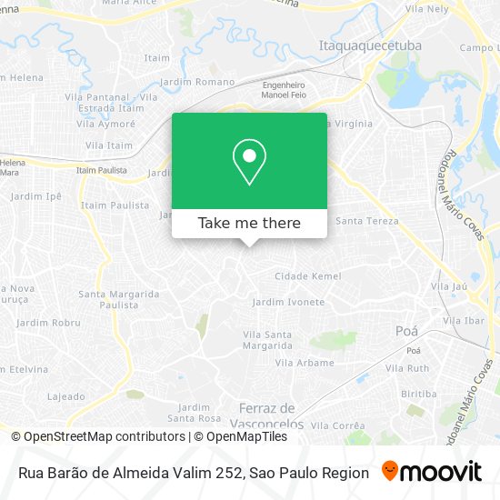 Rua Barão de Almeida Valim 252 map