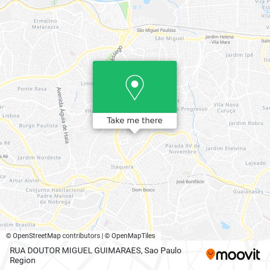 Mapa RUA DOUTOR MIGUEL GUIMARAES