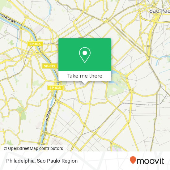 Mapa Philadelphia