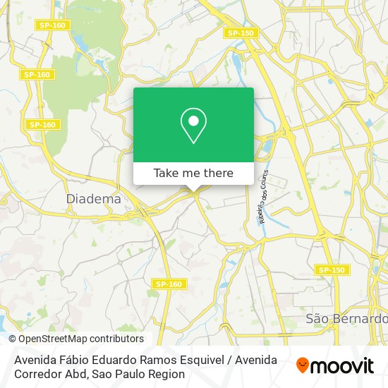 Avenida Fábio Eduardo Ramos Esquivel / Avenida Corredor Abd map