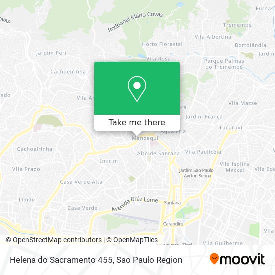 Helena do Sacramento 455 map