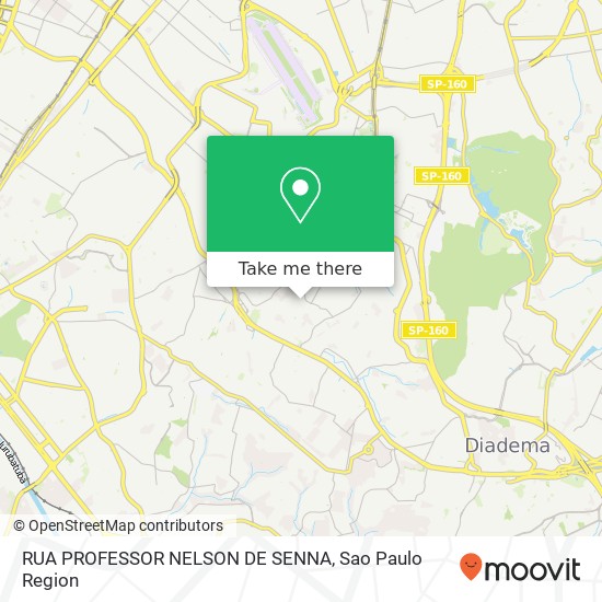 Mapa RUA PROFESSOR NELSON DE SENNA