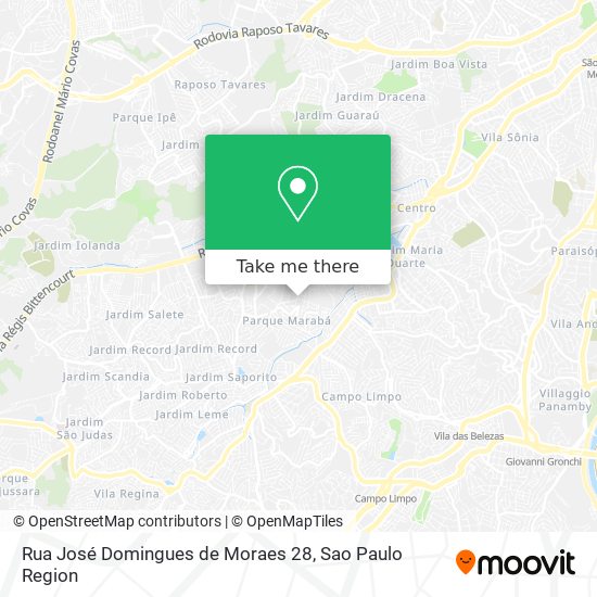 Rua José Domingues de Moraes 28 map