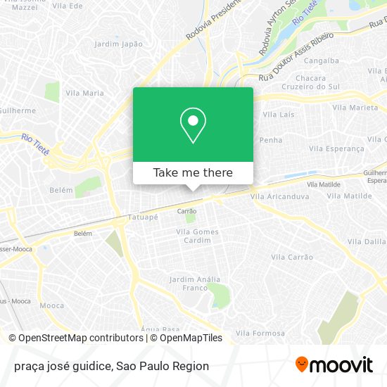 praça josé  guidice map