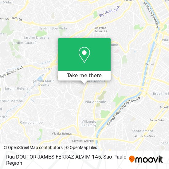 Mapa Rua DOUTOR JAMES FERRAZ ALVIM 145