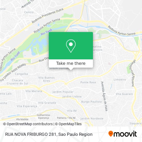 RUA NOVA FRIBURGO 281 map