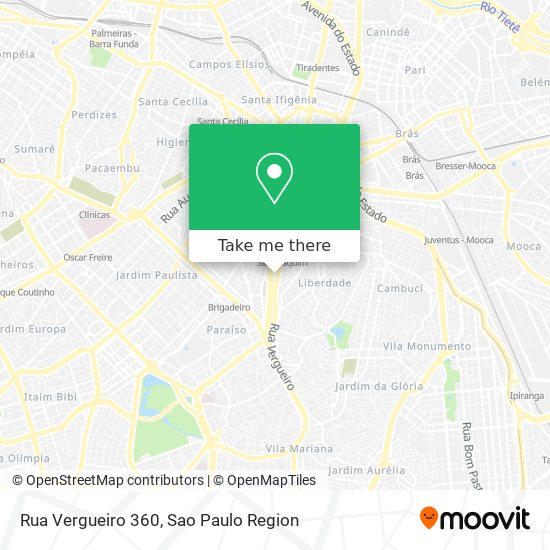 Mapa Rua Vergueiro 360