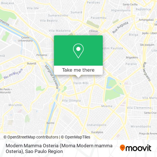 Modern Mamma Osteria (Moma Modern mamma Osteria) map