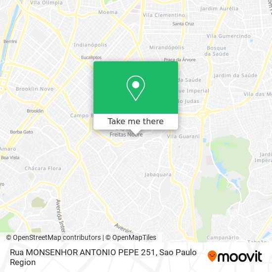 Mapa Rua MONSENHOR ANTONIO PEPE      251