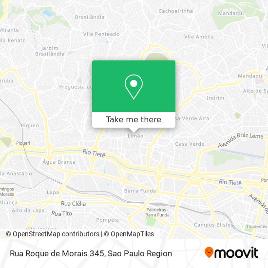 Mapa Rua Roque de Morais 345