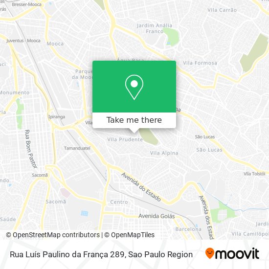 Rua Luís Paulino da França 289 map