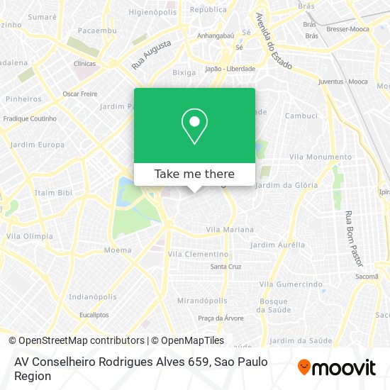 Mapa AV Conselheiro Rodrigues Alves 659