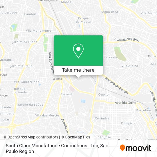 Santa Clara Manufatura e Cosméticos Ltda map