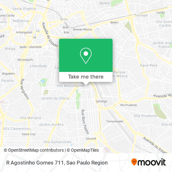 R Agostinho Gomes 711 map